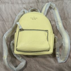 Kate Spade Yellow Backpack Purse 