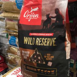 Pet Dog Food Wild Reserve With Beef Liver Morels 20 lbs