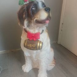 Christmas Dog Statue 
