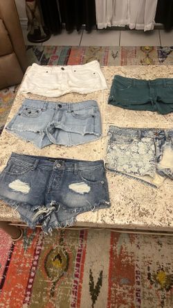 5 pair girls Sz 6 short shorts