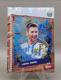 Topps Lionel Messi Argentina Foil Trading Card