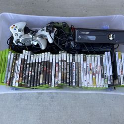 Xbox 360 Console And Game Lot