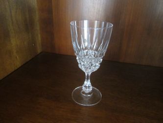 6 Crystal Wine Glasses Made In FRANCE