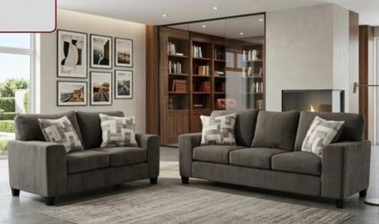 Sofa and loveseat set