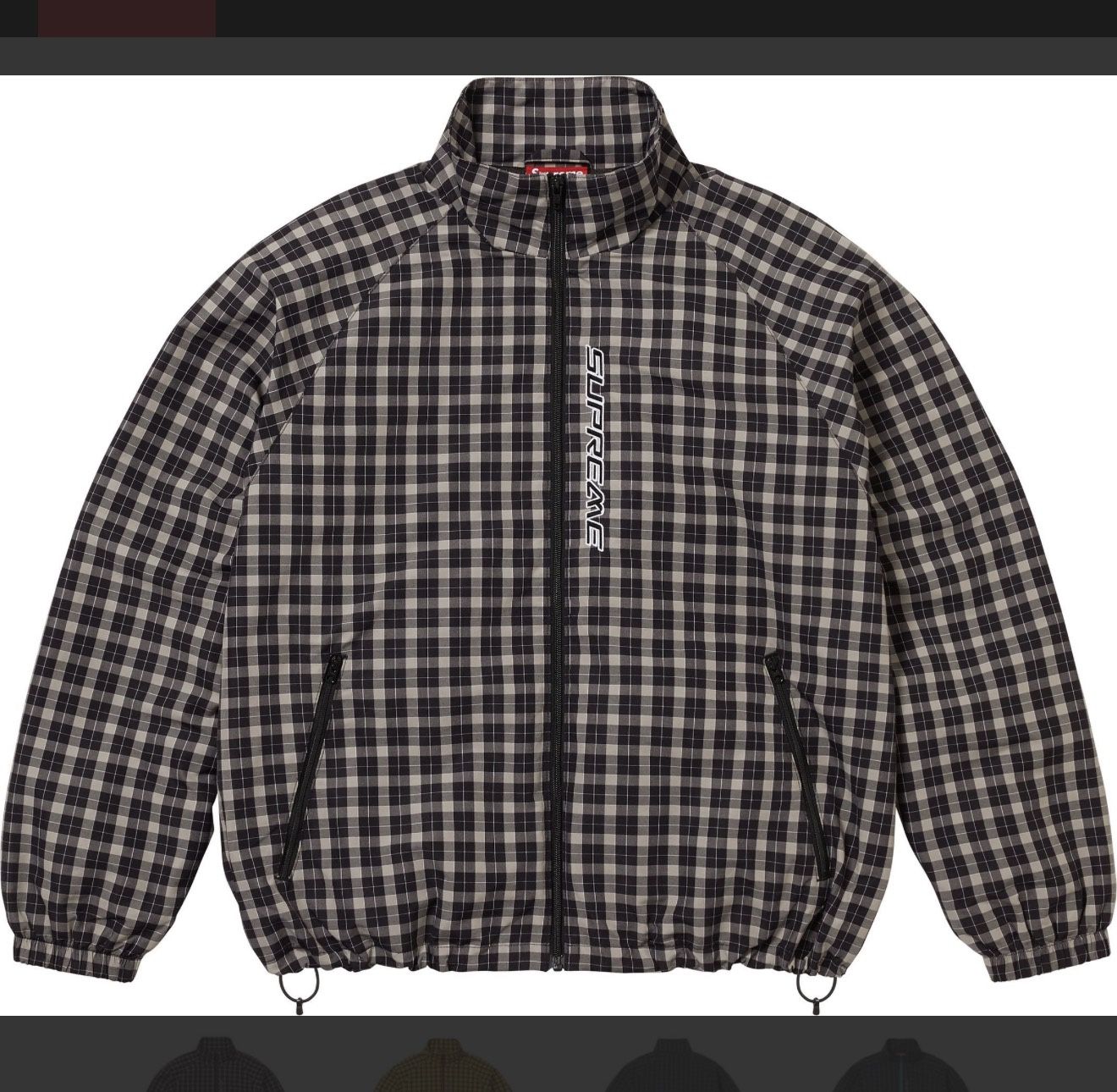 Supreme Plaid Track Jacket