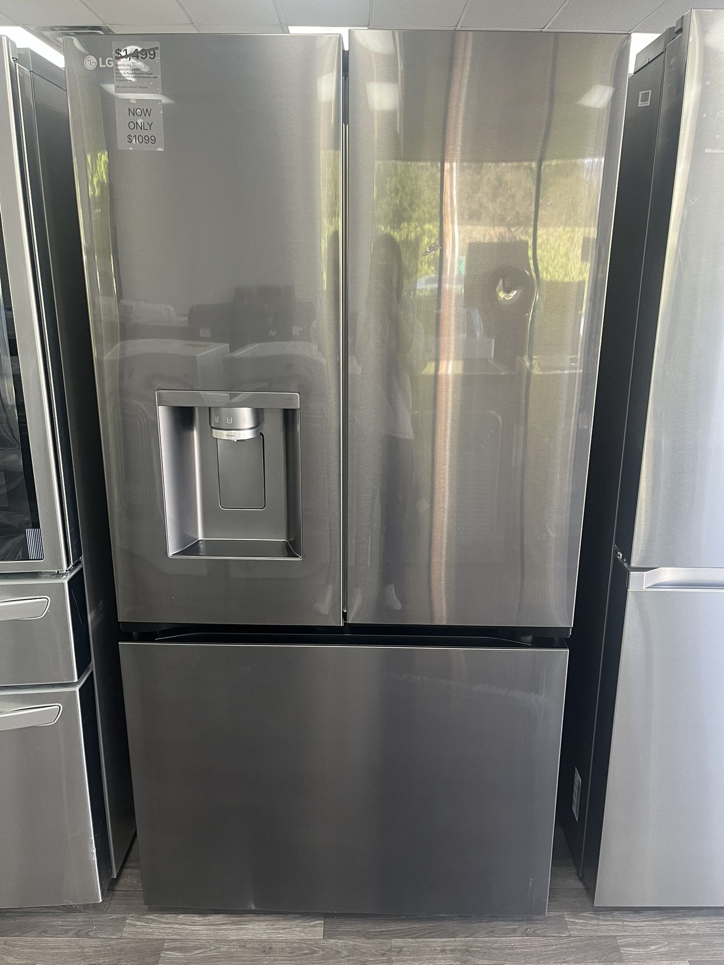 Happy Mother’s Day/ Counter Depth Max Black Stainless Steel Refrigerator On Sale Was$3299 Now$1099 