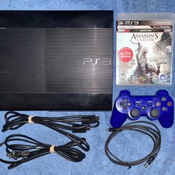 SONY PLAYSTATION 3 PS3 CONSOLE WITH VIDEO GAME & CONTROLLER