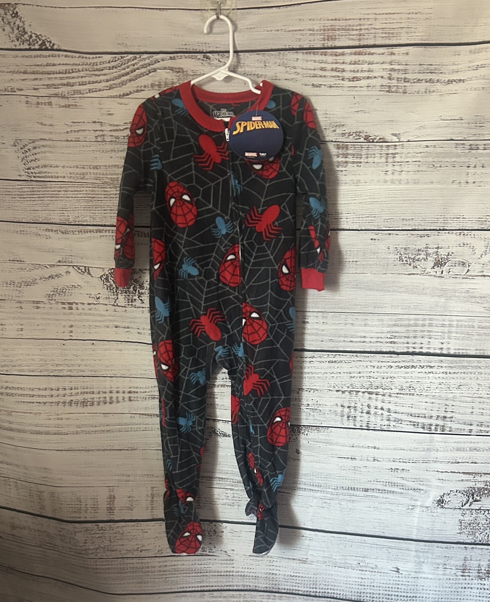 NWT Spiderman Kids Footie Pajamas size 3t