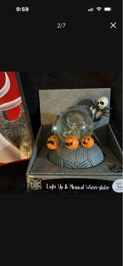 Nightmare Before Christmas Light Up & Musical 🎵 Waterglobe