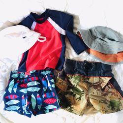Boys Swimwear 9-12 Month Lot 