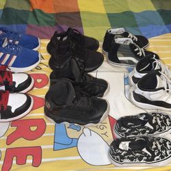 7c Jordan’s, Vans, Adidas