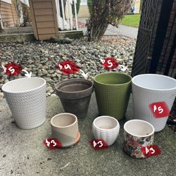 Assorted Plant Pots