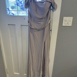 Nude Champagne Dress Long