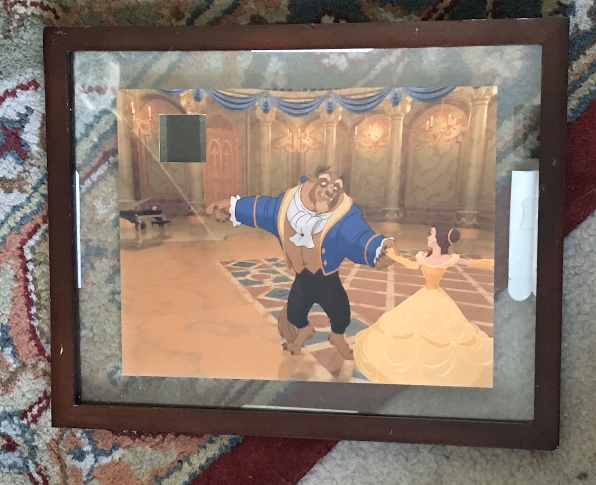 Disney Beauty & The Beast Framed Photo with Authentic Movie Film