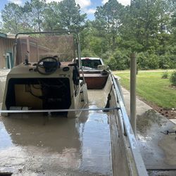 1987 Fishing Ski Barge With 1994 Evinrude Ocean pro V4