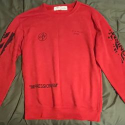 OFF-WHITE Impressionism' Diag Stencil Sweatshirt