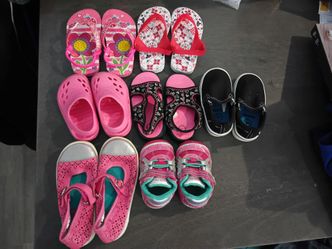Baby/Toddler Girl Shoes Lot of 7 Pairs