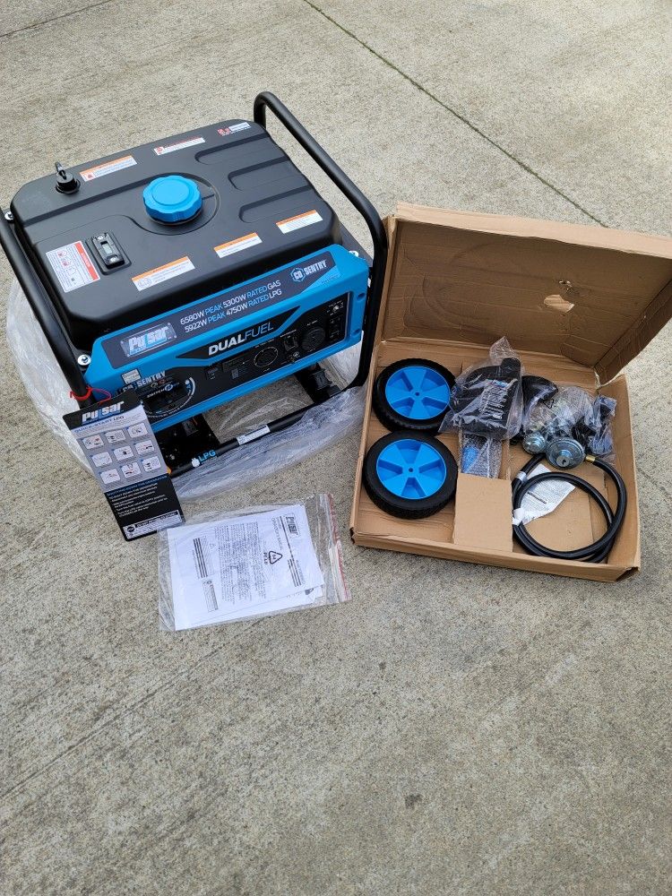 Pulsar 6580 Watt Dual Fuel Generator New for Sale in Sacramento, CA