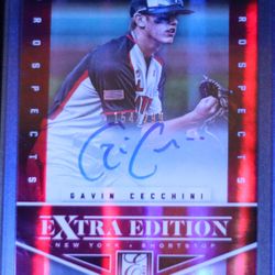 2012 Gavin Cecchini Aspirations Autograph Panini Elite Extra #108 154/299