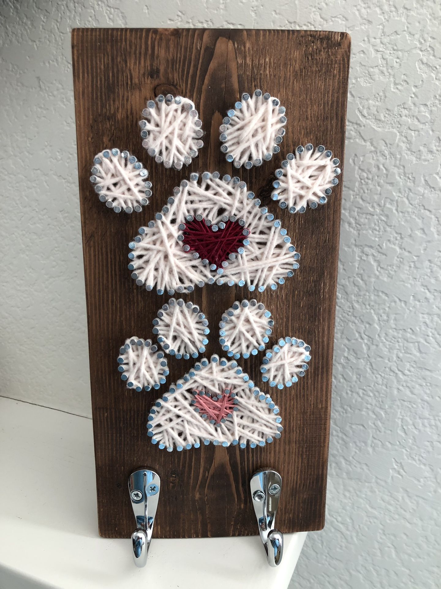 Handcrafted Dog leash holder/ Key Holder