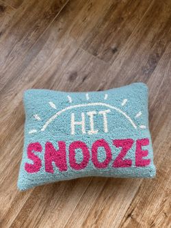 Hit Snooze Decor Throw Pillow