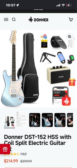 Electric Guitar- Donner Dst-152