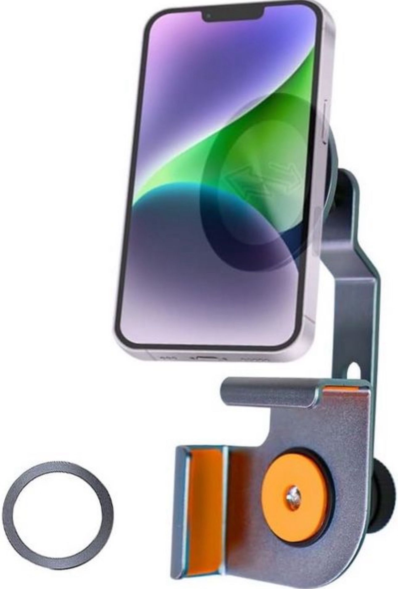 Phone Mount Holder for Tesla Model 3/Y, Adjustable No-Damage Install, Foldable Hidden Design Car Phone Holder, Fits Screens 0.23-0.71 Inches Thick NEW