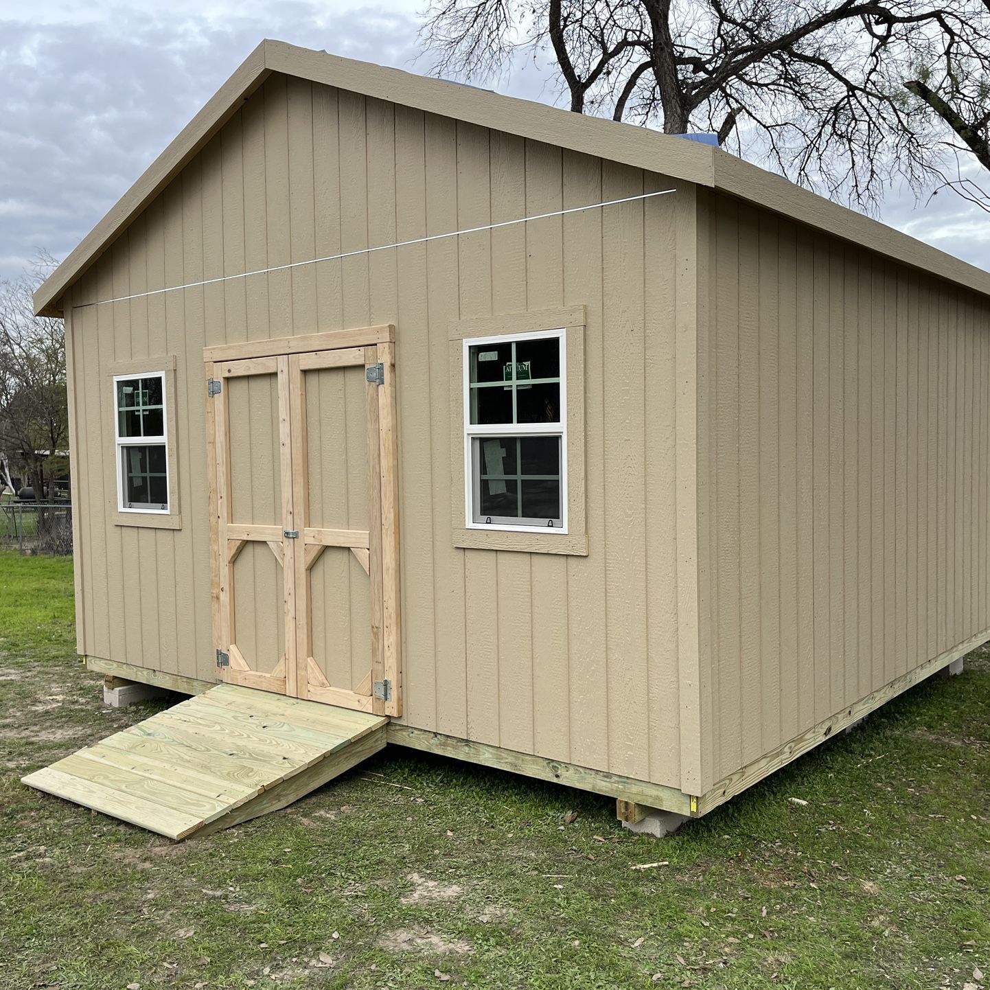 16x16 gable style shed!! built on site!!