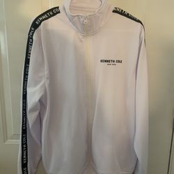 Kenneth Cole New York White Zip Up