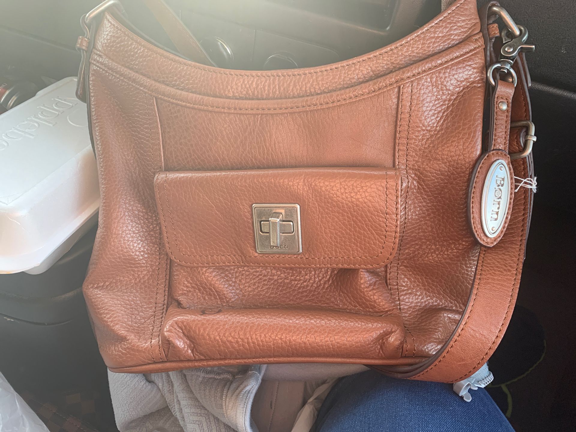 Born leather crossbody purse