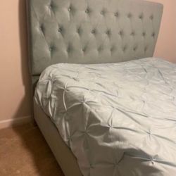 Queen Bed Frame, Mattress And Box Spring For Sale
