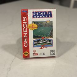 Factory Sealed SEGA SPORTS GENESIS COLLEGE Football National Championship II New