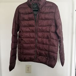 Livergy burgundy puffer jacket