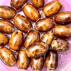 Lot Of 20 15mm Brown Beads