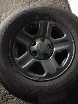 Two Tires For A Jeep They're In Good Condition Make Me An Offer