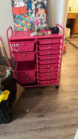 Pink Dresser With Drawers
