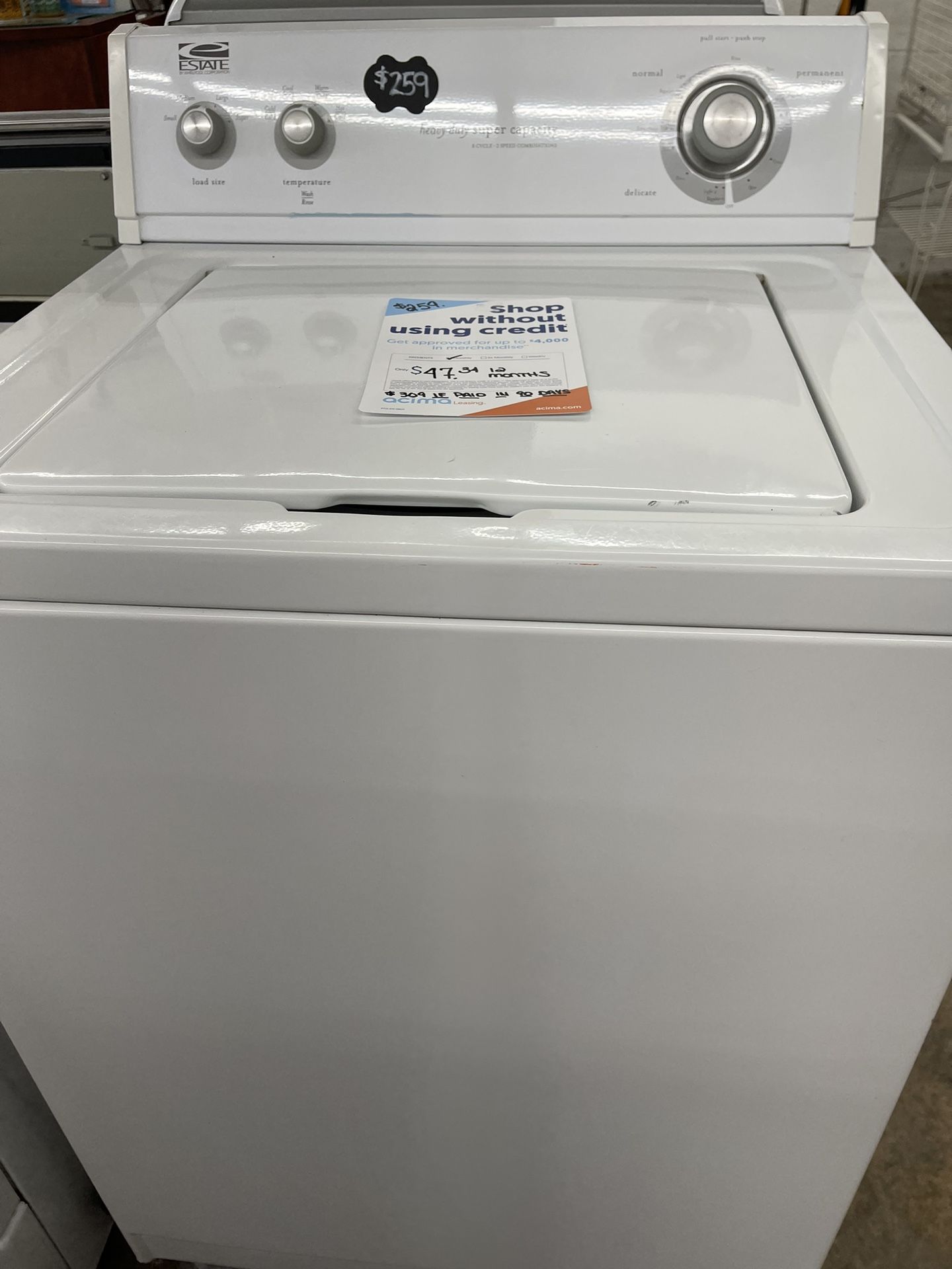 Washer - Whirlpool Estate ETW4400WQ0 Heavy Duty Super Capacity