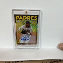 2021 Topps Chrome Silver Pack Series 1 Fernando Tatis Mojo Auto /99