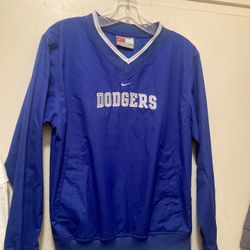 Dodgers Windbreaker Pull Over Blue Size S 
