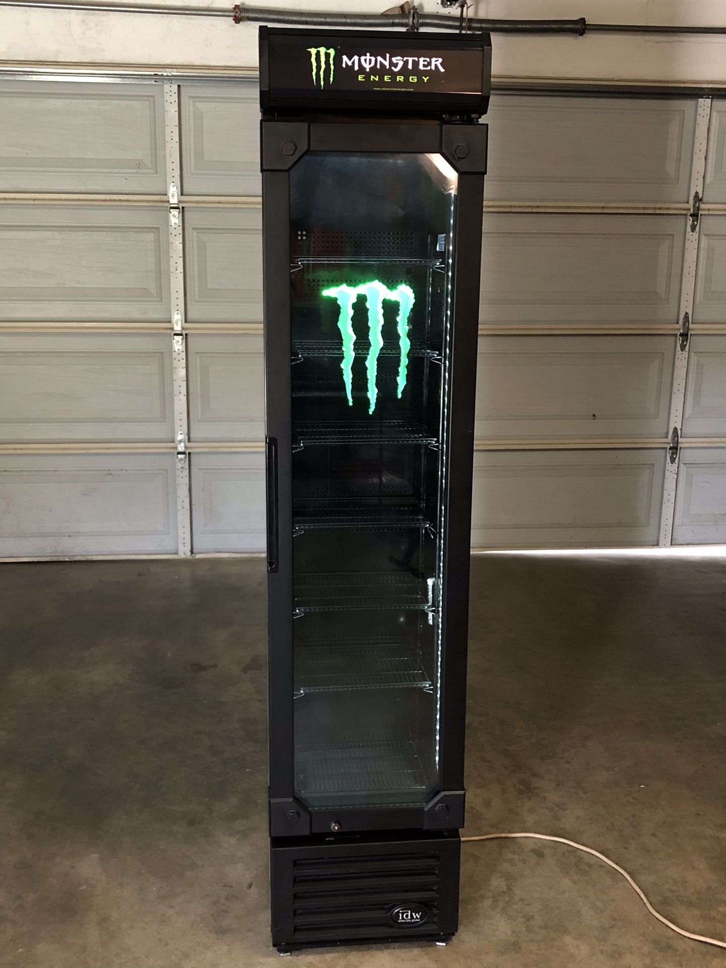NEW MONSTER ENERGY DRINK FRIDGE COOLER REFRIGERATOR Rockstar for Sale