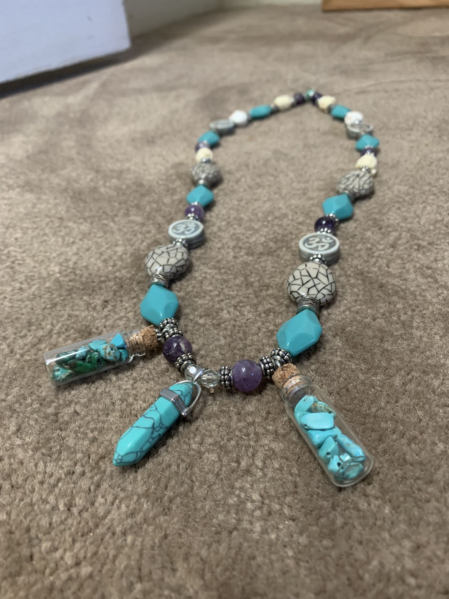 Turquoise Necklace by Bearded Gypsy Jewelry 