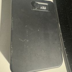 Portable Gun Safe for Pistols, Small Handgun Lock Box with Combination Lock or Key Lock, Portable Travel Pistol Safe for Travel, Home, Car