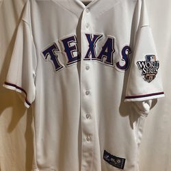 Majestic Men's Texas Rangers World Series Fall Classic 2010 Jersey Size XL Used Good Condition $50 Meet Up In Irving @dfwgoods