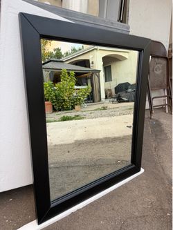 Mirror/espejo 25.5 x 30 black