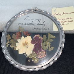 Glass Wall Plaque By Joan Baker