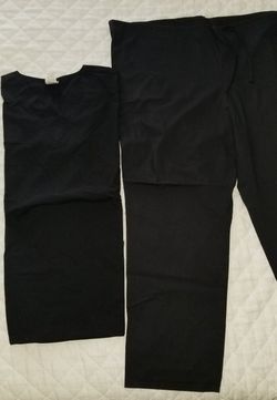 Vital Threads Men and Women Scrubs Set V-Neck Top & Drawstring Pant