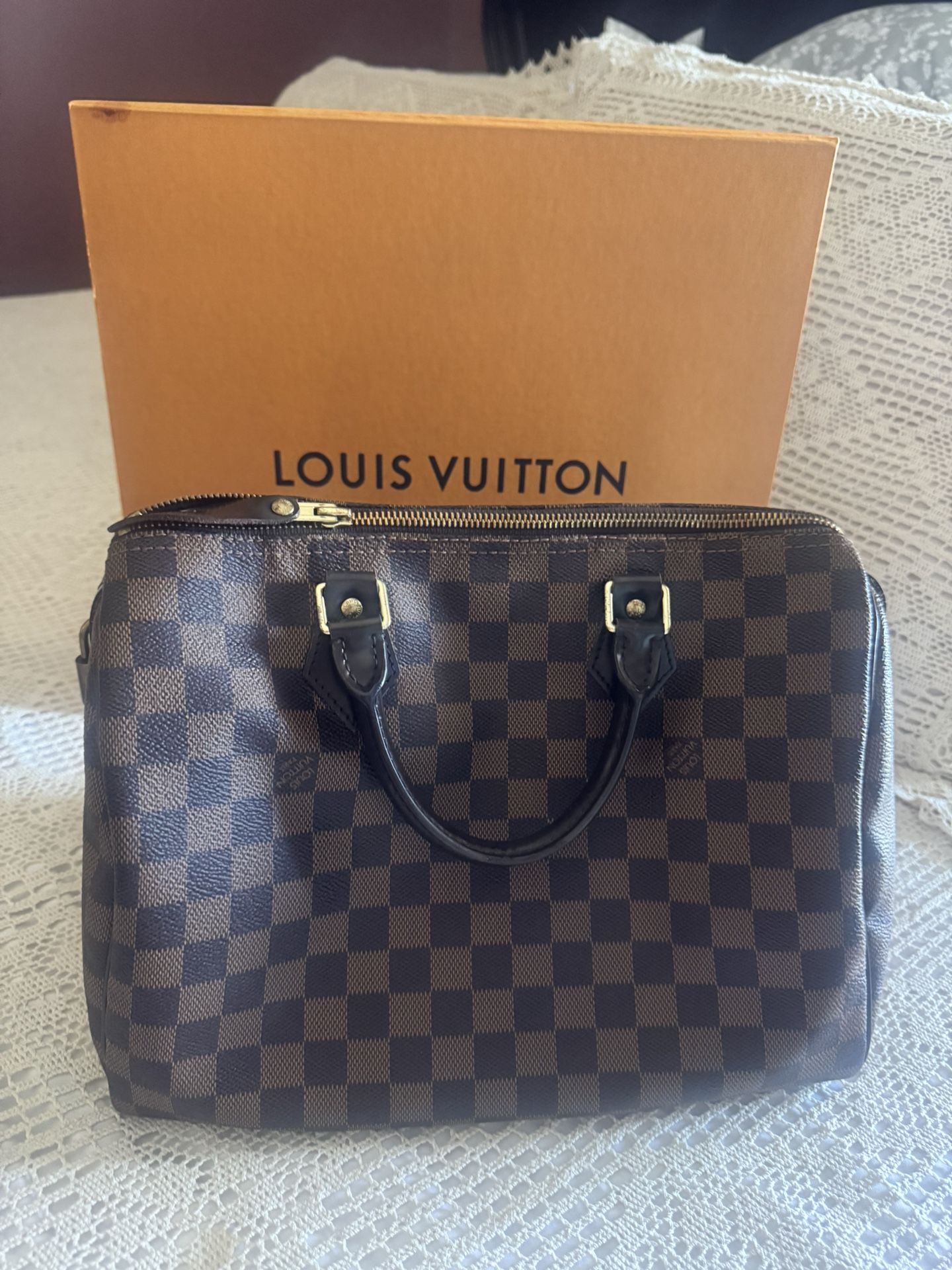 Louis Vuitton Speedy 25 in Damier Ebene canvas