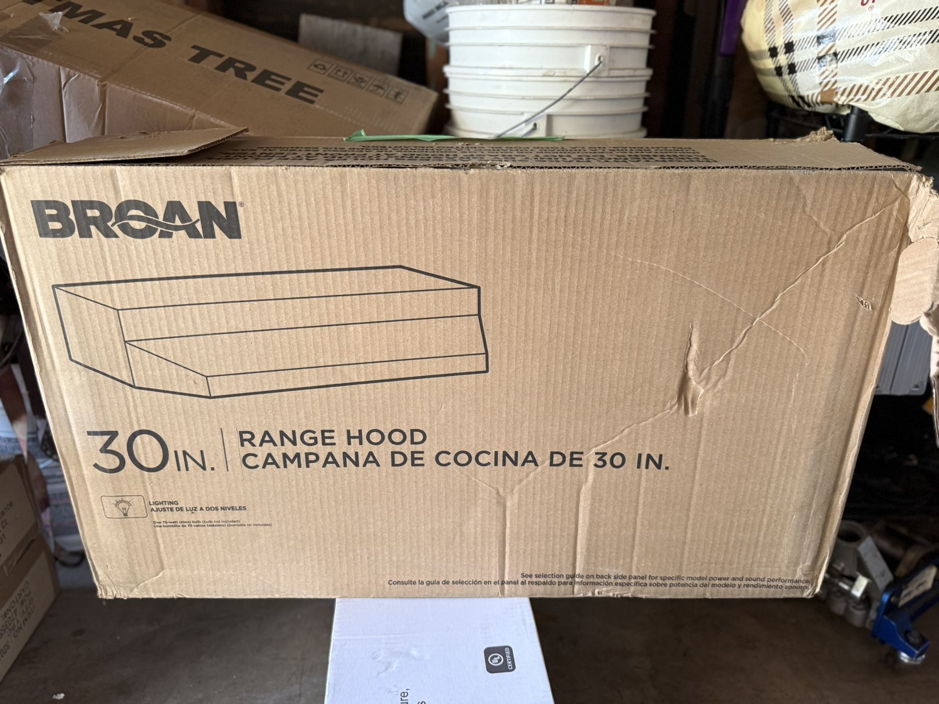 RANGE HOOD CAMPANA DE COCINA DE 30 IN.