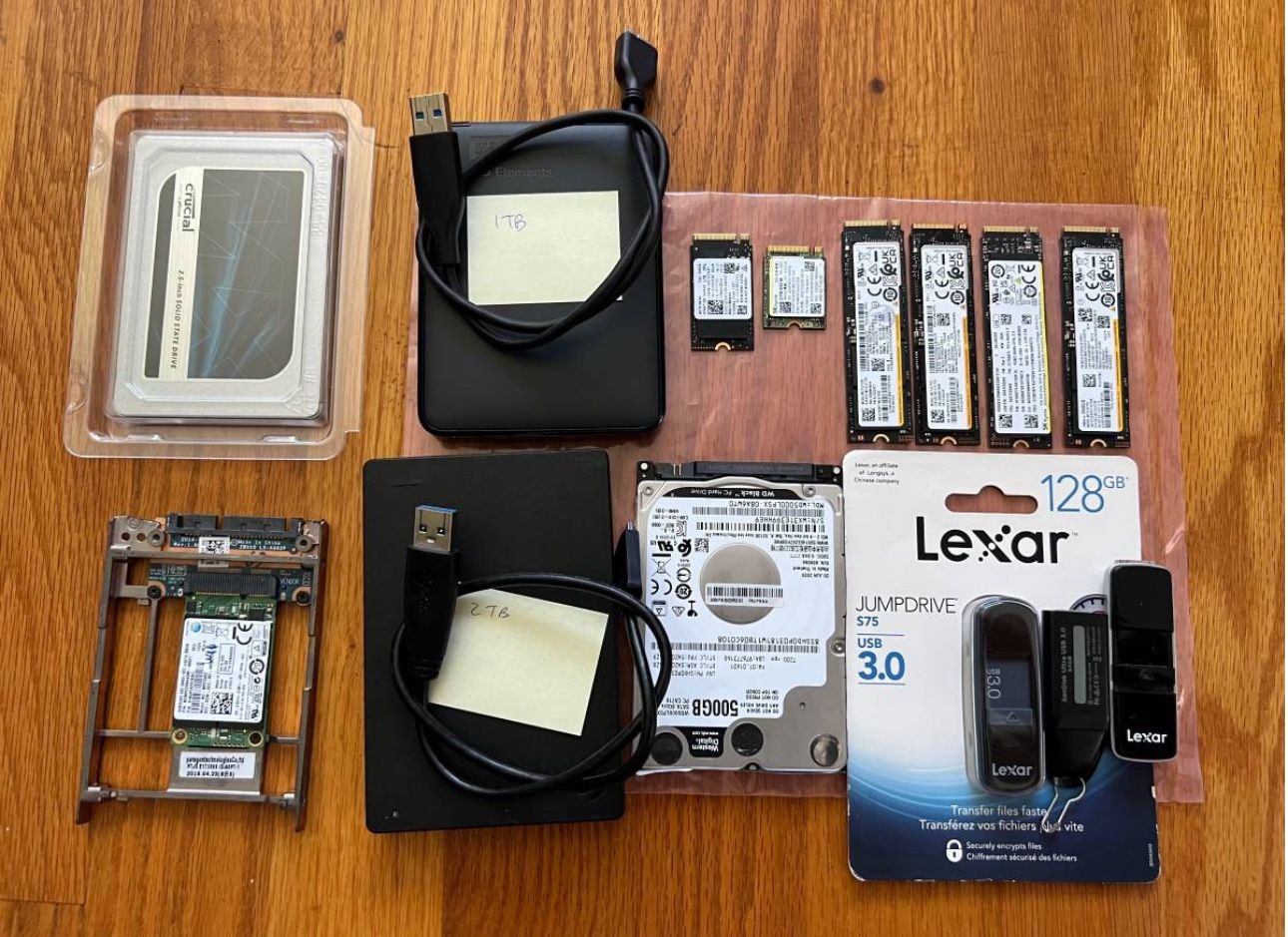 NVME M.2 mini SATA HDD 256GB 500GB 1TB 2TB SSD HDD Hard Drive - Thumb Drive External Hard Drive 32Gb 64Gb 128Gb for Laptop & Desktop- Please Read