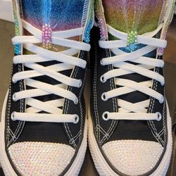 Customized Converse All-Star Glitter Drip